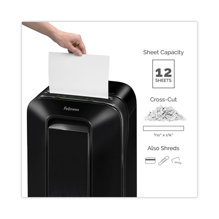 Powershred Lx170 Cross-Cut Shredder, 12 Manual Sheet Capacity 3