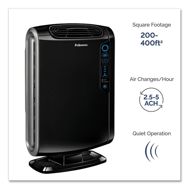 HEPA and Carbon Filtration Air Purifiers, 200 to 400 sq ft Room Capacity, Black 3