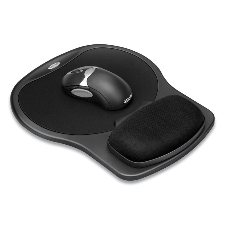 Easy Glide Gel Mouse Pad with Wrist Rest, 10 x 12, Black 3