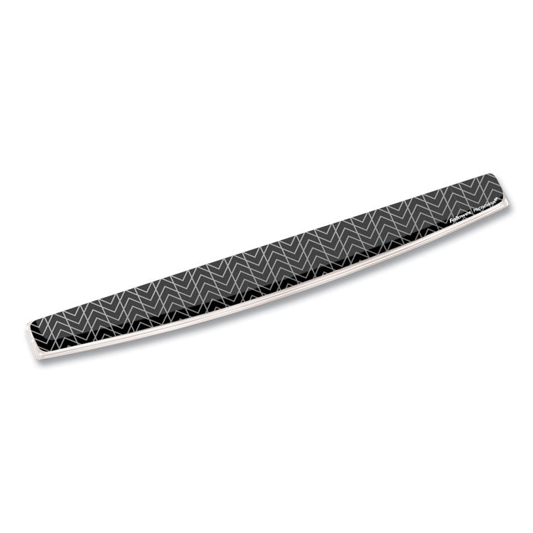 Photo Gel Keyboard Wrist Rest with Microban Protection, 18.5 x 2.31, Chevron Design 2