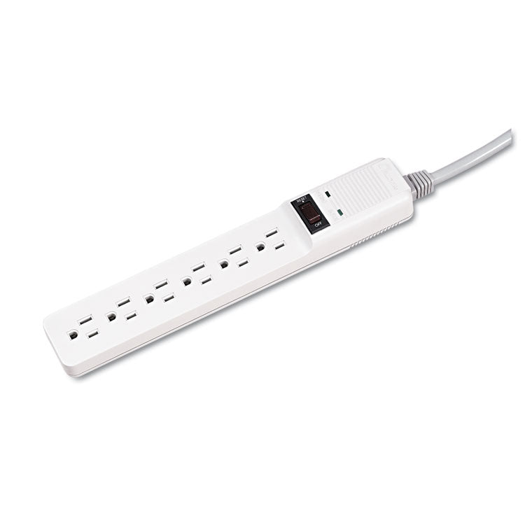 Basic Home/Office Surge Protector, 6 AC Outlets, 6 ft Cord, 450 J, Platinum 1