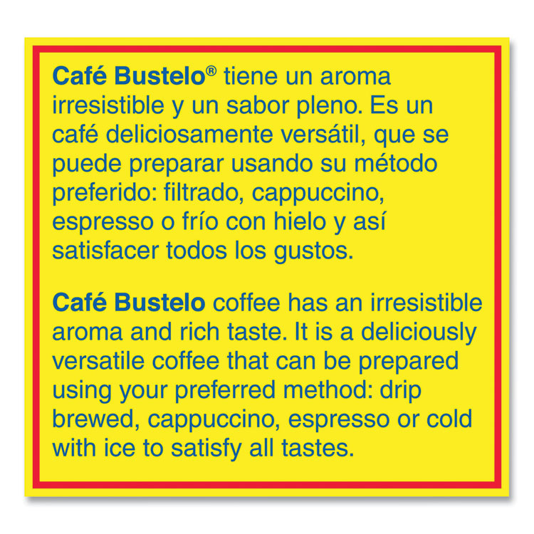 Cafe Bustelo, Espresso, 36 Oz 5