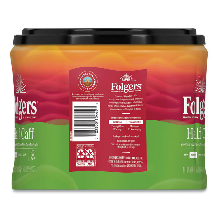 Coffee, Half Caff, 22.6 Oz Canister, 6/carton 2