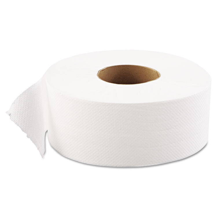 JRT Jumbo Bath Tissue, Septic Safe, 1-Ply, White, 3.3 x 1,200 ft, 12 Rolls/Carton 1