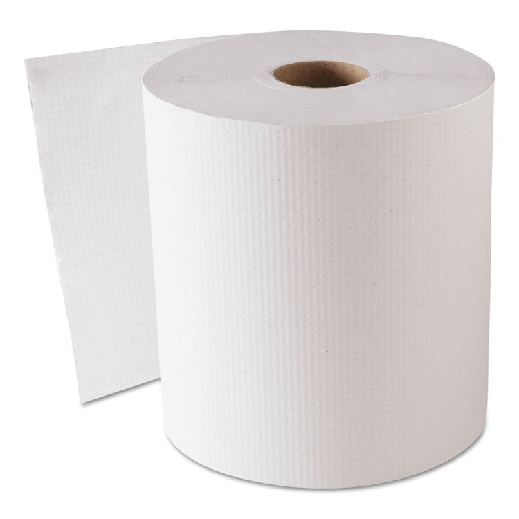 Hardwound Roll Towels, 8" x 800 ft, White, 6 Rolls/Carton 1