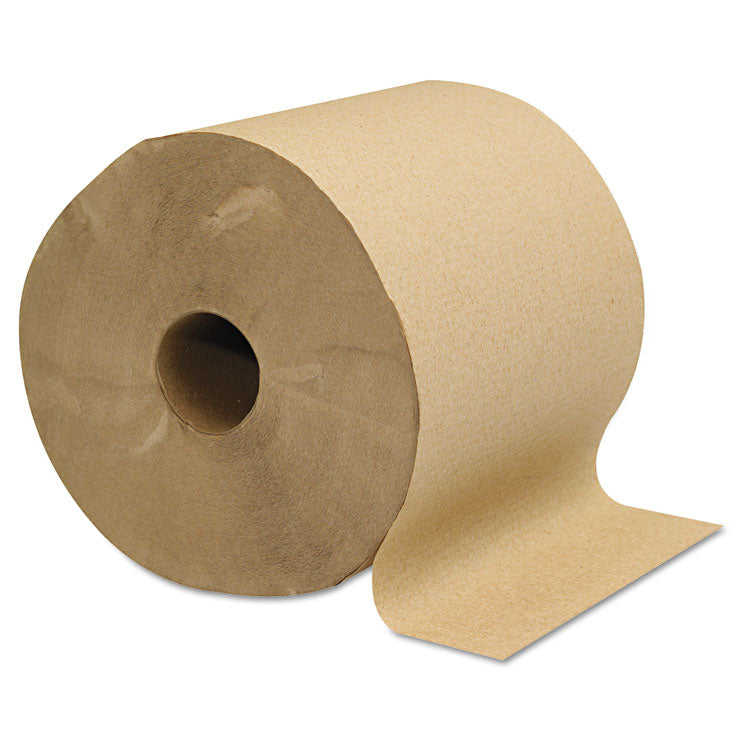 Hardwound Towels, 1-Ply, 800 ft, Brown, 6 Rolls/Carton 2