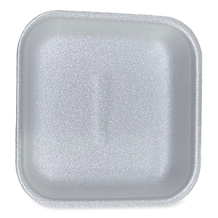 Meat Trays, #1, 5.38 x 5.38 x 1.07, White, 500/Carton 1