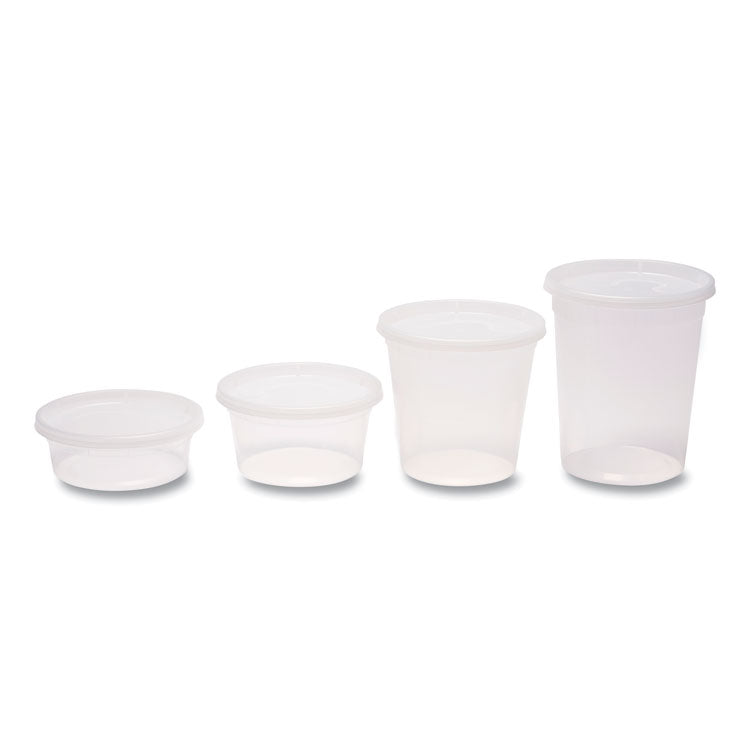 Plastic Deli Containers with Lid, 16 oz, Clear, Plastic, 240/Carton 2