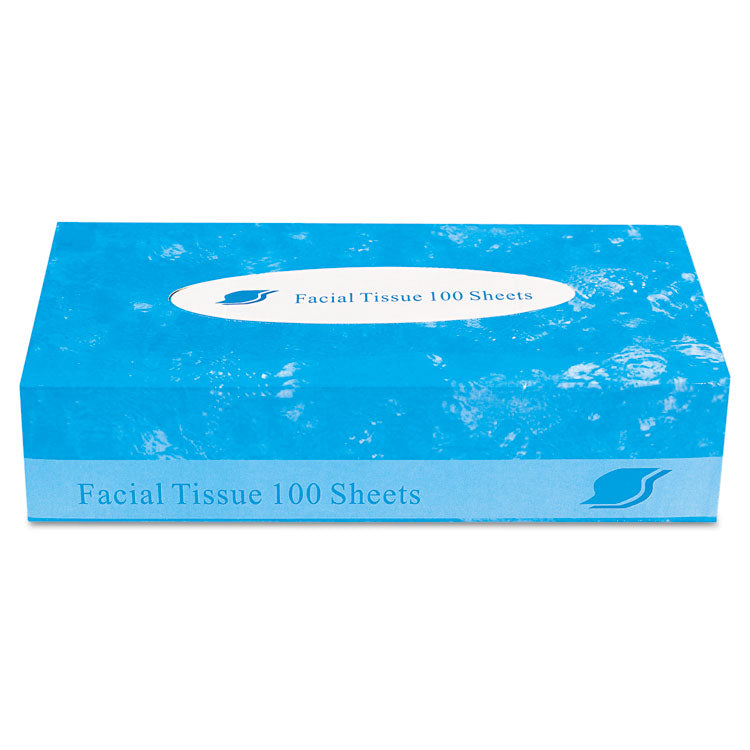 Boxed Facial Tissue, 2-Ply, White, 100 Sheets/Box, 30 Boxes/Carton 1