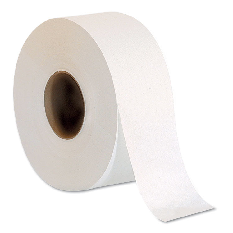 Jumbo Jr. 1-Ply Bath Tissue Roll, Septic Safe, White, 3.5" x 2,000 ft, 8 Rolls/Carton 1