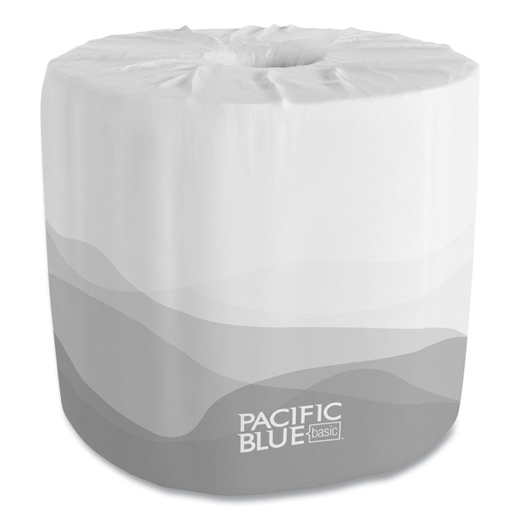 Pacific Blue Basic Bathroom Tissue, Septic Safe, 1-Ply, White, 1,210 Sheets/roll, 80 Rolls/carton 1