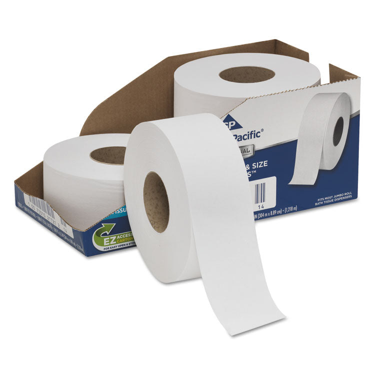 White Jumbo Bathroom Tissue, Septic Safe, 2-Ply, 3.5 x 1,000 ft, 4/Carton 1