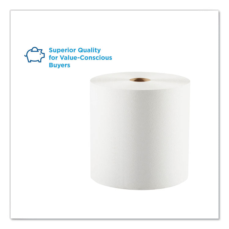 Pacific Blue Basic  Nonperf Paper Towels, 1-Ply, 7.78 x 1,000 ft, White, 6 Rolls/Carton 3