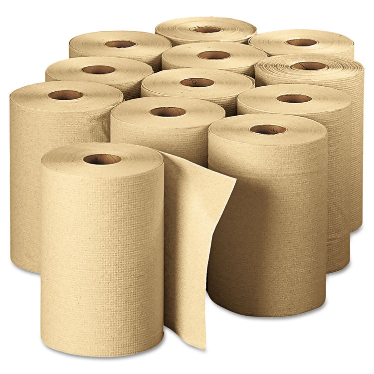 Pacific Blue Basic Nonperforated Paper Towels, 1-Ply, 7.88 x 350 ft, Brown, 12 Rolls/Carton 2