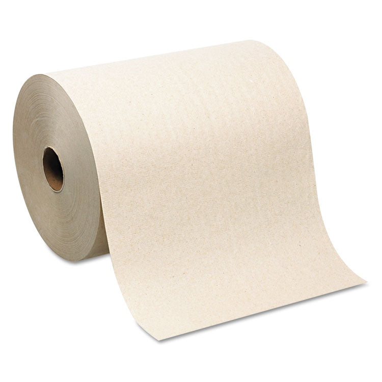 Hardwound Roll Paper Towel, Nonperforated, 1-Ply, 7.87" x 1,000 ft, Brown, 6 Rolls/Carton 1