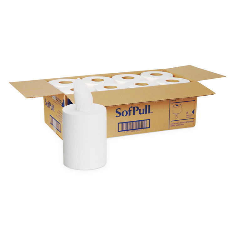 SofPull Premium Junior Capacity Towel, 1-Ply, 7.8 x 14.8, White, 225/Roll, 8 Rolls/Carton 1