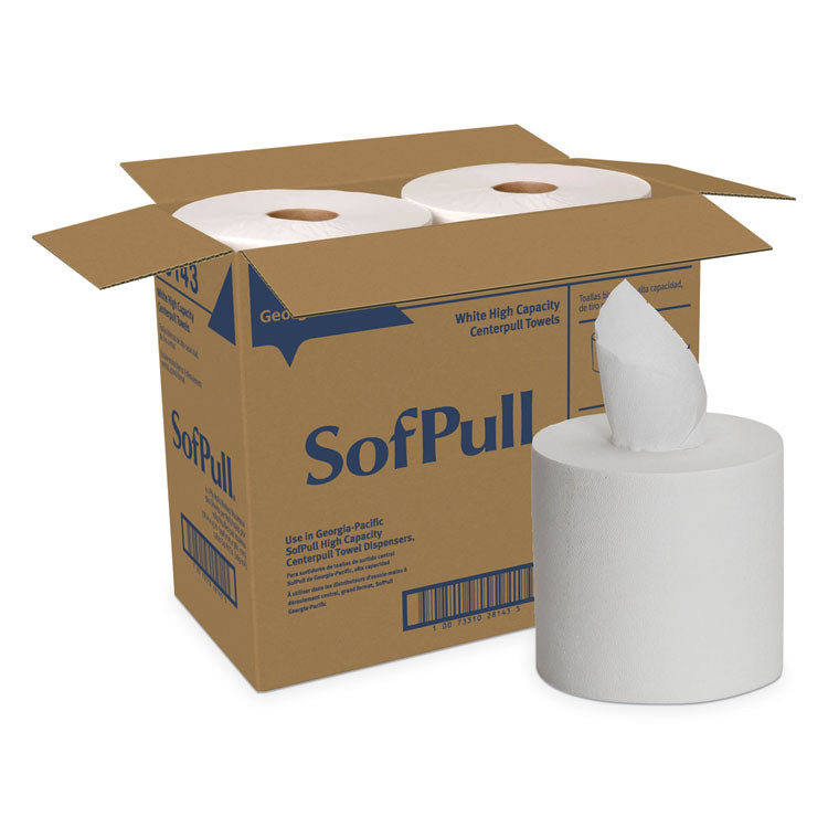 SofPull Perforated Paper Towel, 1-Ply, 7.8 x 15, White, 560/Roll, 4 Rolls/Carton 1