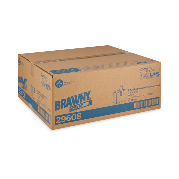 FLAX 900 Heavy Duty Cloths, 9 x 16.5, White, 72/Box, 10 Box/Carton 3