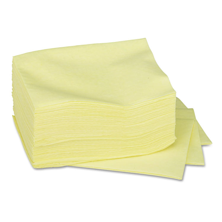 Dusting Cloths Quarterfold, 17 x 24, Unscented, Yellow, 50/Pack, 4 Packs/Carton 3