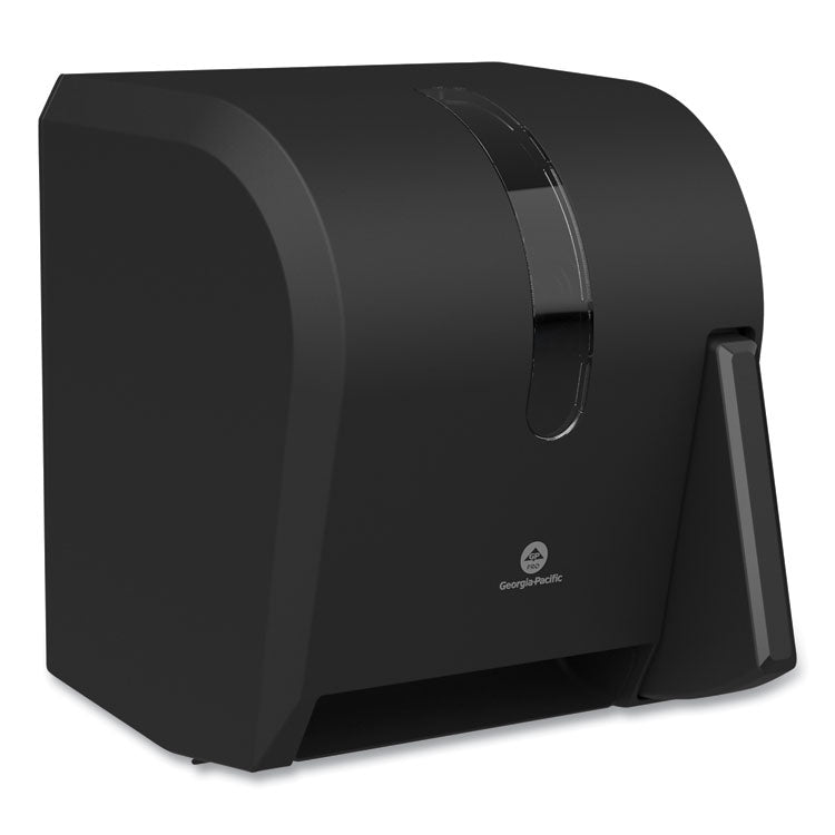 Hygienic Push-Paddle Roll Towel Dispenser, 13 X 10 X 14.4, Black 2