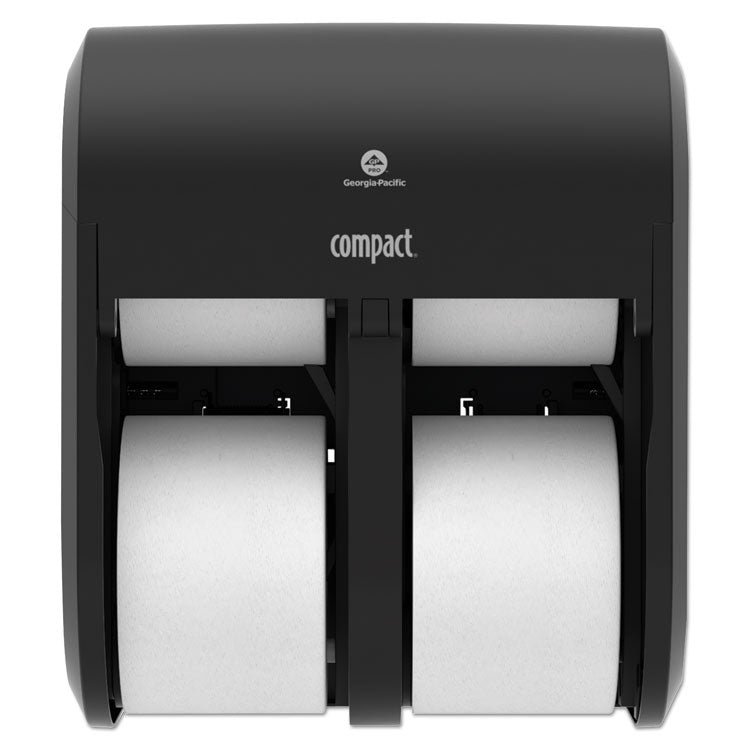 Compact Quad Vertical 4-Roll Coreless Dispenser, 11.75 X 6.9 X 13.25, Black 1