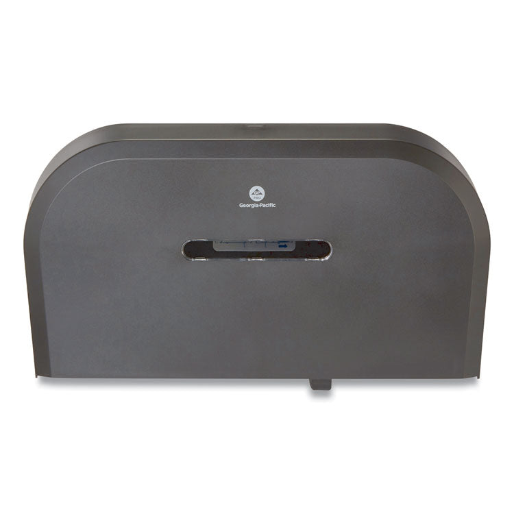 Jumbo Jr. Bathroom Tissue Dispenser, Double Roll, 22.1 x 4.8 x 12.1, Black 1