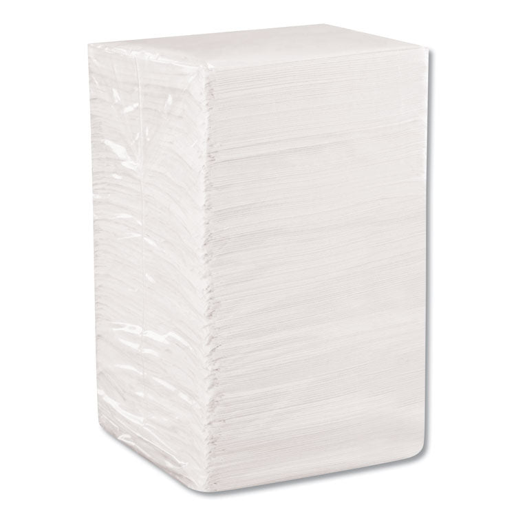 Beverage Napkins, Single-Ply, 9 1/2 X 9 1/2, White, 4000/carton 6