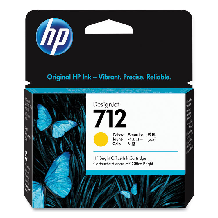 HP 712, (3ed69a) Yellow Original Ink Cartridge 1