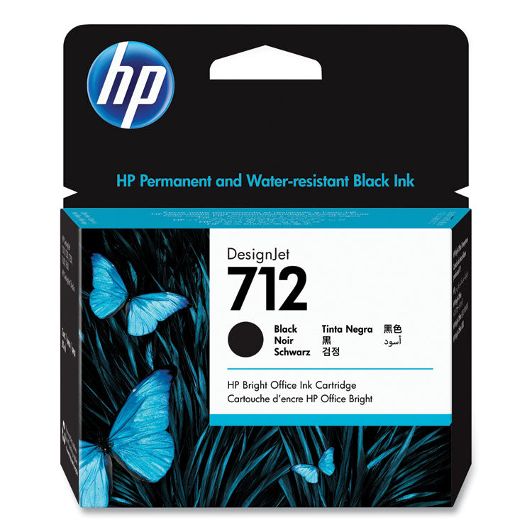 HP 712, (3ed71a) Black Original Ink Cartridge 1