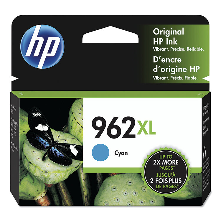 HP 962xl, (3ja00an) High-Yield Cyan Original Ink Cartridge 1