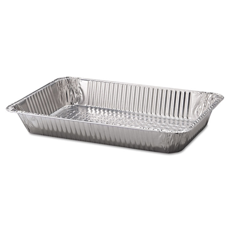 Aluminum Steam Table Pans, Full-Size Deep, 65 Gauge Foil, 3.19" Deep, 12.19 x 20.75, 50/Carton 1