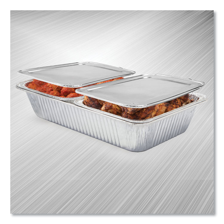 Half Steam Table Pan Lids, Full Curl, 11.16 x 0.62 x 12.75, 100/Carton 3