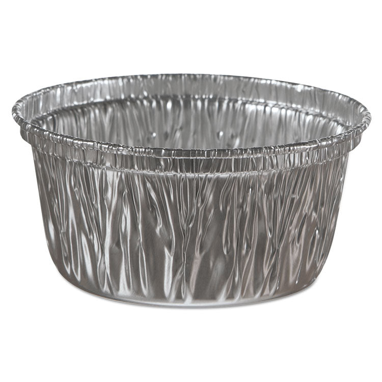 Aluminum Baking Cups, 4 oz, 3.38" Diameter x 1.56"h, 1,000/Carton 1