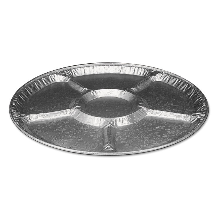 Aluminum Lazy Susan, 6 Compartments, 18" Diameter x 0.94"h, 25/Carton 1