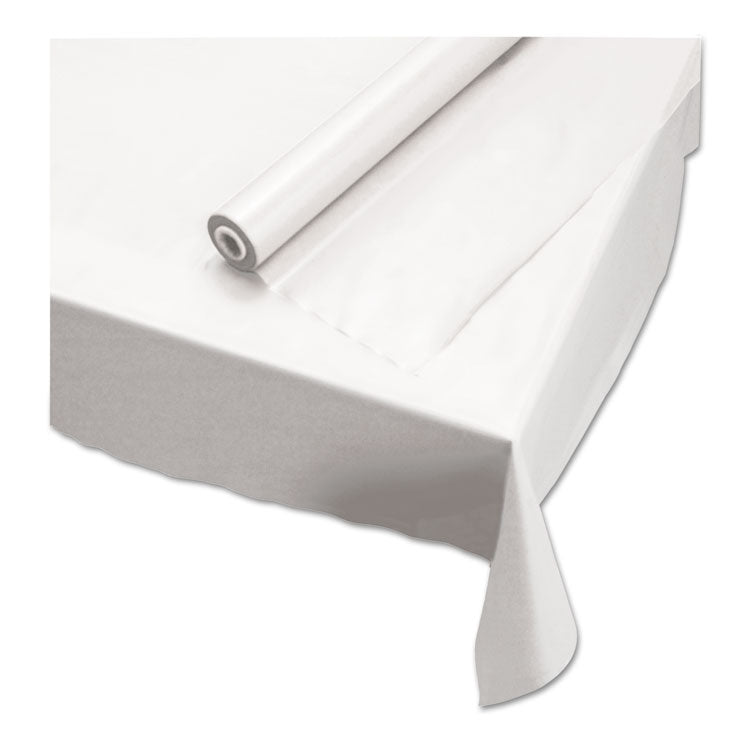 Plastic Roll Tablecover, 40" X 100 Ft, White 1