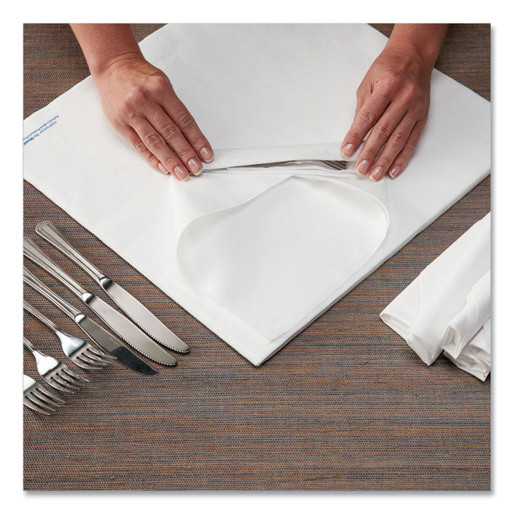 Airlaid Flat Pack Napkins, 1 Ply, 15.5 X 15.5, White, 1,000/carton 1