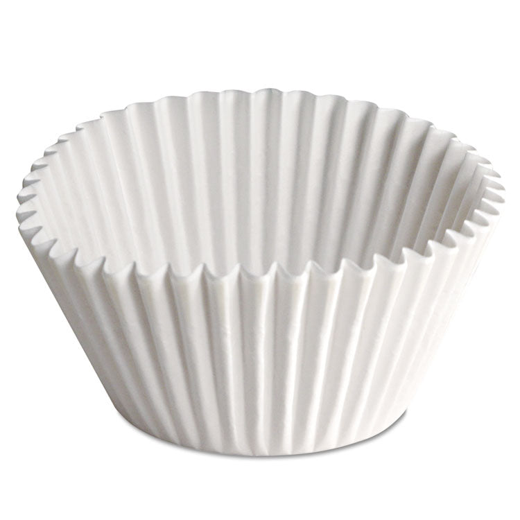 Fluted Bake Cups, 2.25 Diameter x 1.88 h, White, Paper, 500/Pack, 20 Packs/Carton 1