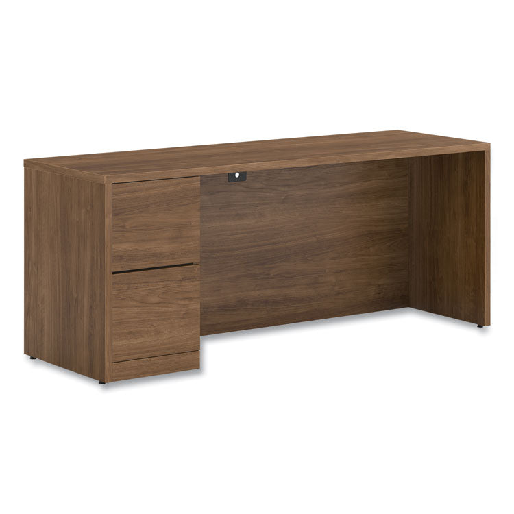 10500 Series Full-Height Left Pedestal Credenza, 72" x 24" x 29.5", Pinnacle 1