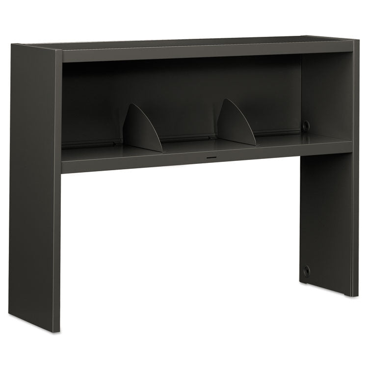 38000 Series Stack On Open Shelf Hutch, 48w X 13.5d X 34.75h, Charcoal 1