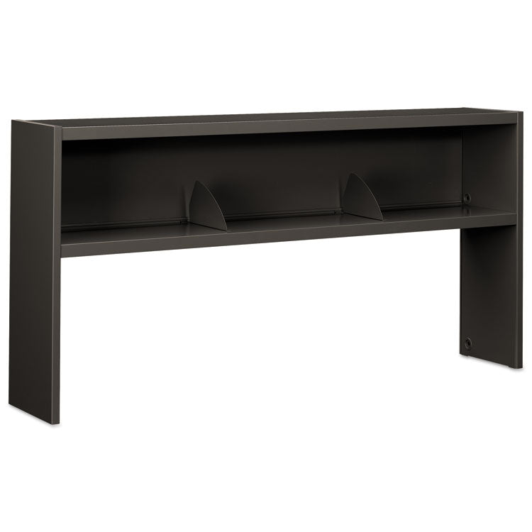 38000 Series Stack On Open Shelf Hutch, 72w X 13.5d X 34.75h, Charcoal 1