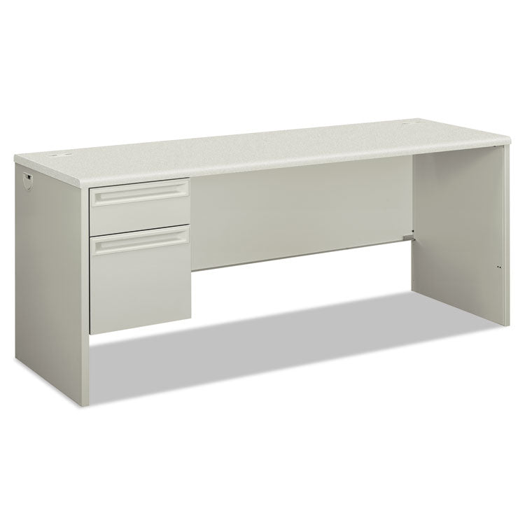 38000 Series Single Pedestal Credenza, Left, 72w x 24d x 29.5h, Silver/Gray 1