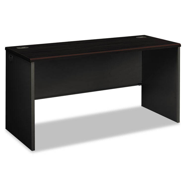 38000 Series Desk Shell, 60w X 24d X 29.5h, Mahogany/charcoal 1