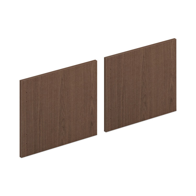 Mod Laminate Doors for 72"W Mod Desk Hutch, 17.86 x 14.82, Sepia Walnut  2/Carton 1