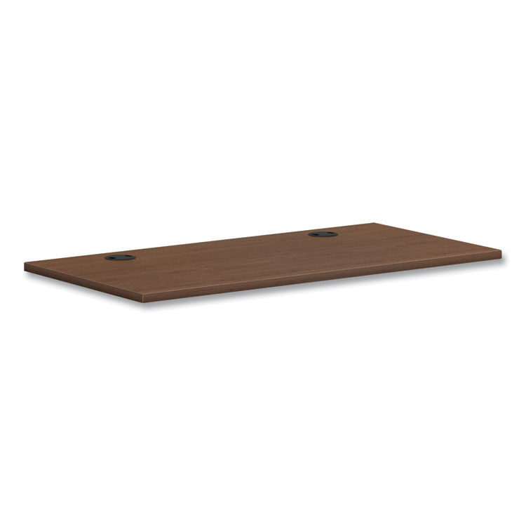 Mod Worksurface, Rectangular, 48w x 24d, Sepia Walnut 1