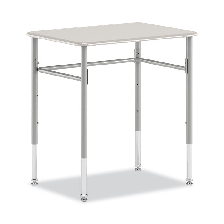 SmartLink Student Desk, Rectangle,  20" x 26" x 23" to 33", White, 2/Carton 1