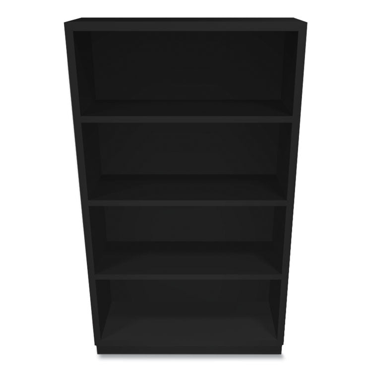 Metal Bookcase, Four-Shelf, 34.5w x 12.63d x 59h, Black 2