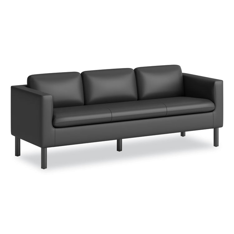 Parkwyn Series Sofa, 77w x 26.75d x 29h, Black 1