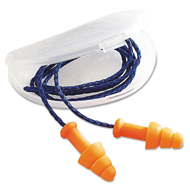 Smartfit Multiple-Use Earplugs, Corded, 25nrr, Orange, 100 Pairs 1