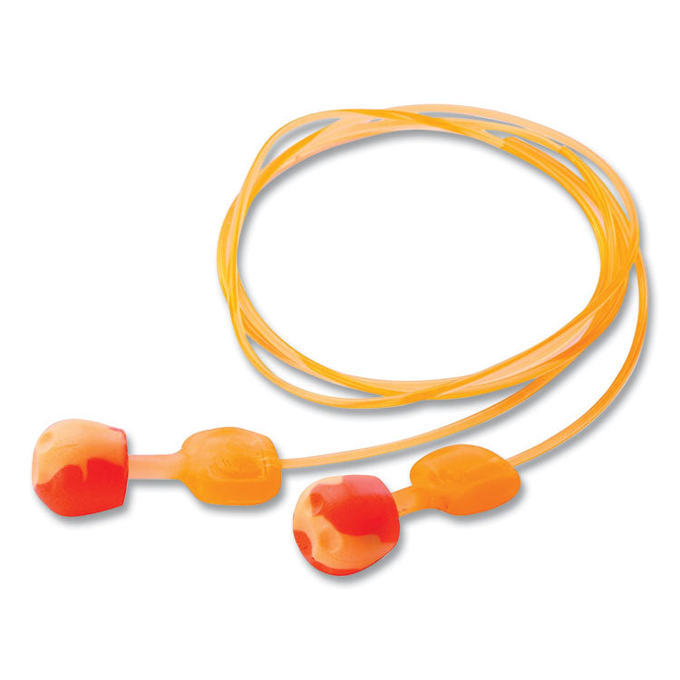 TrustFit Pod Corded Reusable Foam Earplugs, One Size Fits Most, 28 dB NRR, Orange, 1,000/Carton 1