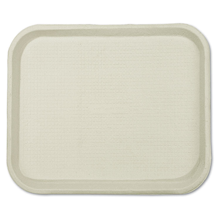 Savaday Molded Fiber Food Trays, 1-Compartment, 9 x 12 x 1, White, Paper, 250/Carton 1